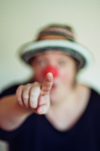 Verschwommener Clown